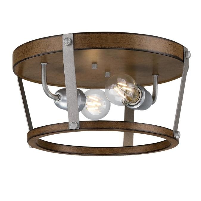 Westinghouse Elway 6126200 Ceiling Light - Barnwood And Galvanized Steel