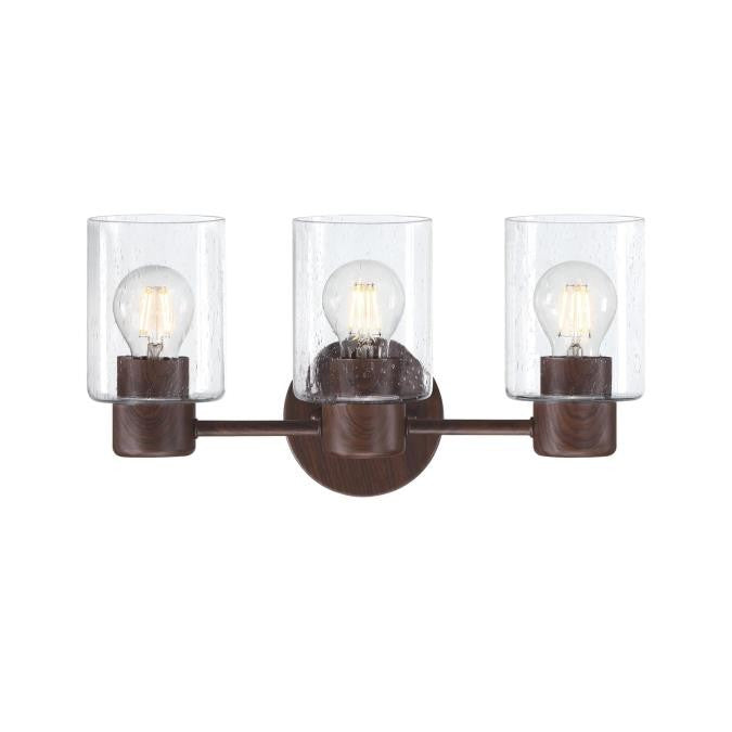 Westinghouse Sylvestre 6126500 Bath Vanity Light 7 in. wide - Walnut