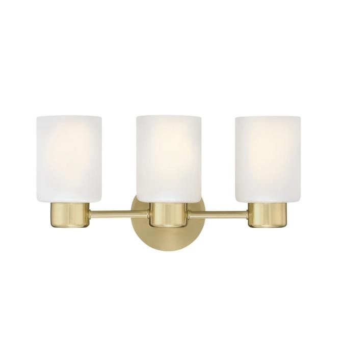 Westinghouse Sylvestre 6126700 Bath Vanity Light 7 in. wide - Champagne Brass