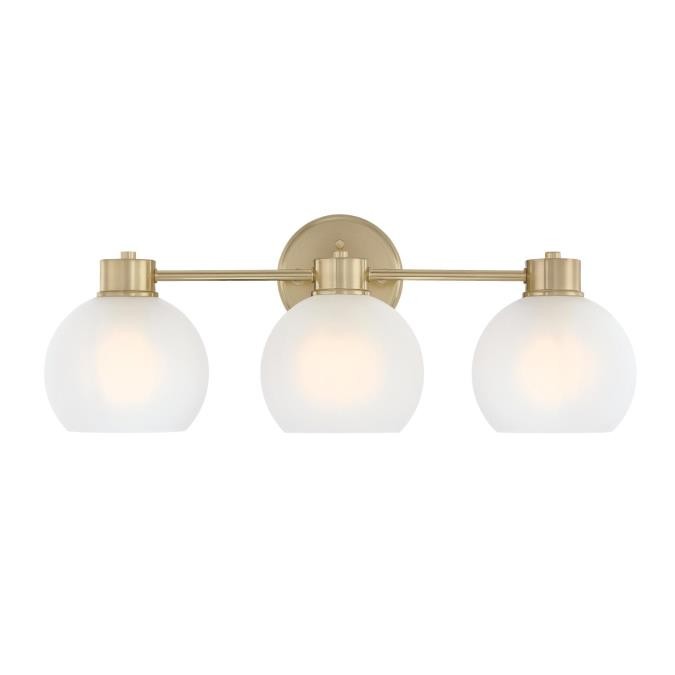 Westinghouse Dorney 6127700 Bath Vanity Light 9 in. wide - Champagne Brass