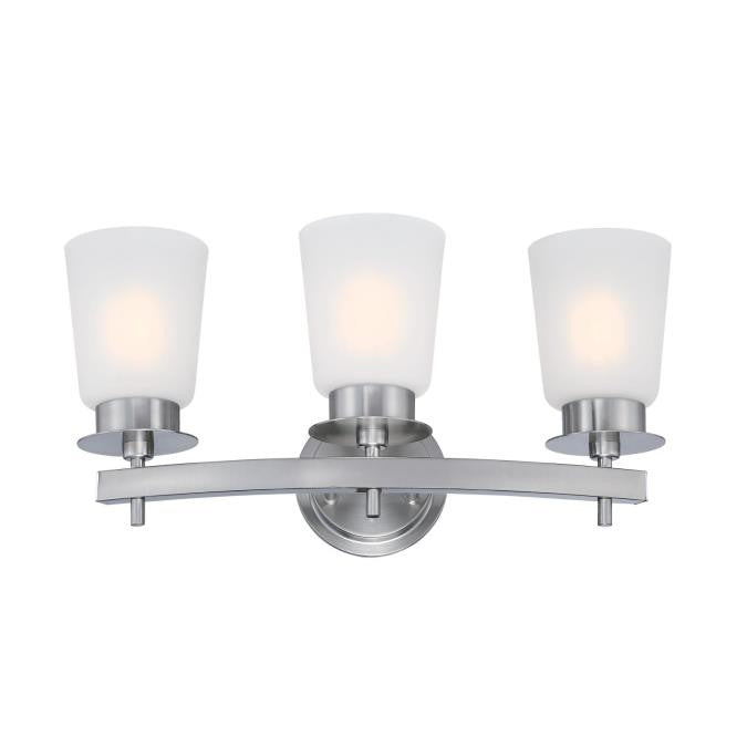 Westinghouse Reynaldo 6129000 Bath Vanity Light 10 in. wide - Brushed Nickel