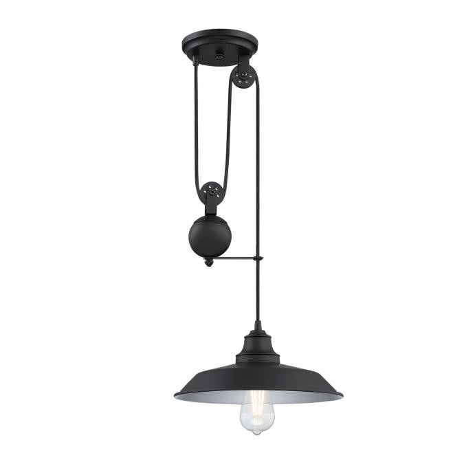 Westinghouse Iron Hill 6129300 Pendant Light - Matte Black