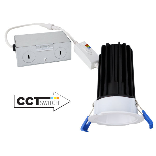 Elco Lighting ERT2HL08CT5  High Lumen Led Elm Downlight With 5-Cct Switch Decor White