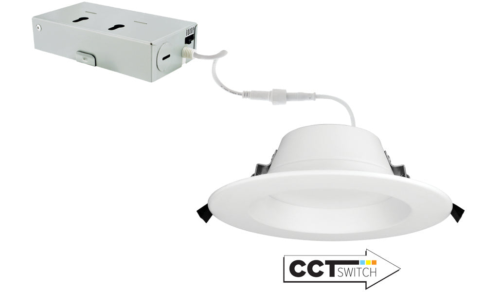 Elco Lighting ERT615CT5W  Led Reflector With 5-Cct Switch Recessed Light White