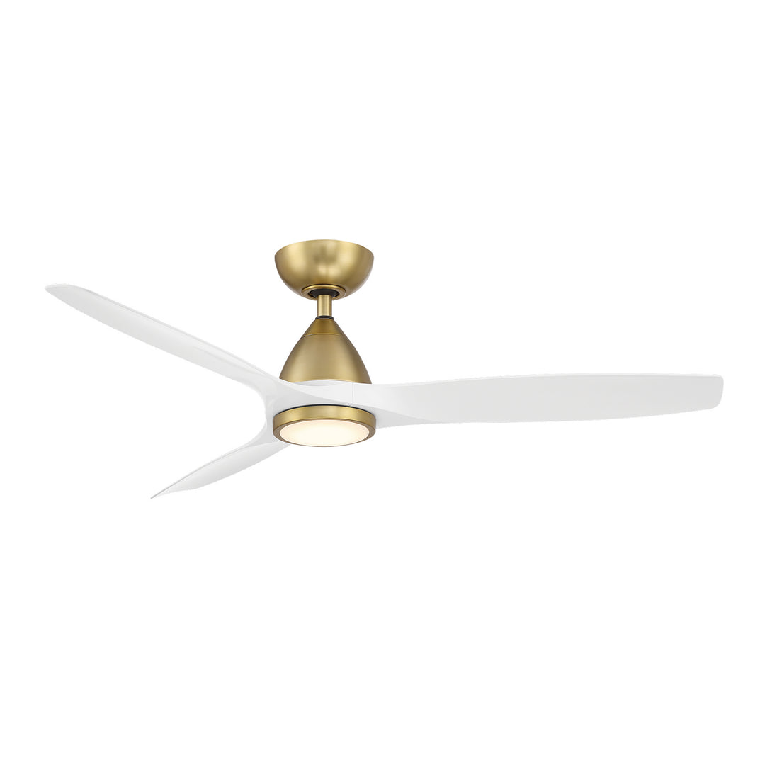 Modern Forms Fan Skylark FR-W2202-54L-SB/MW Ceiling Fan 54 - Soft Brass/Matte White, Matte White/