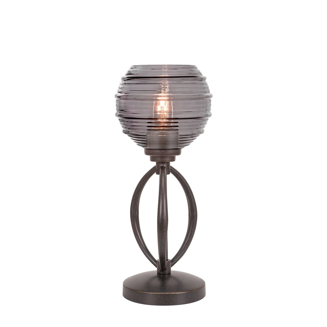 Toltec Lighting 2410-DG-5112  Marquise Lamp Dark Granite