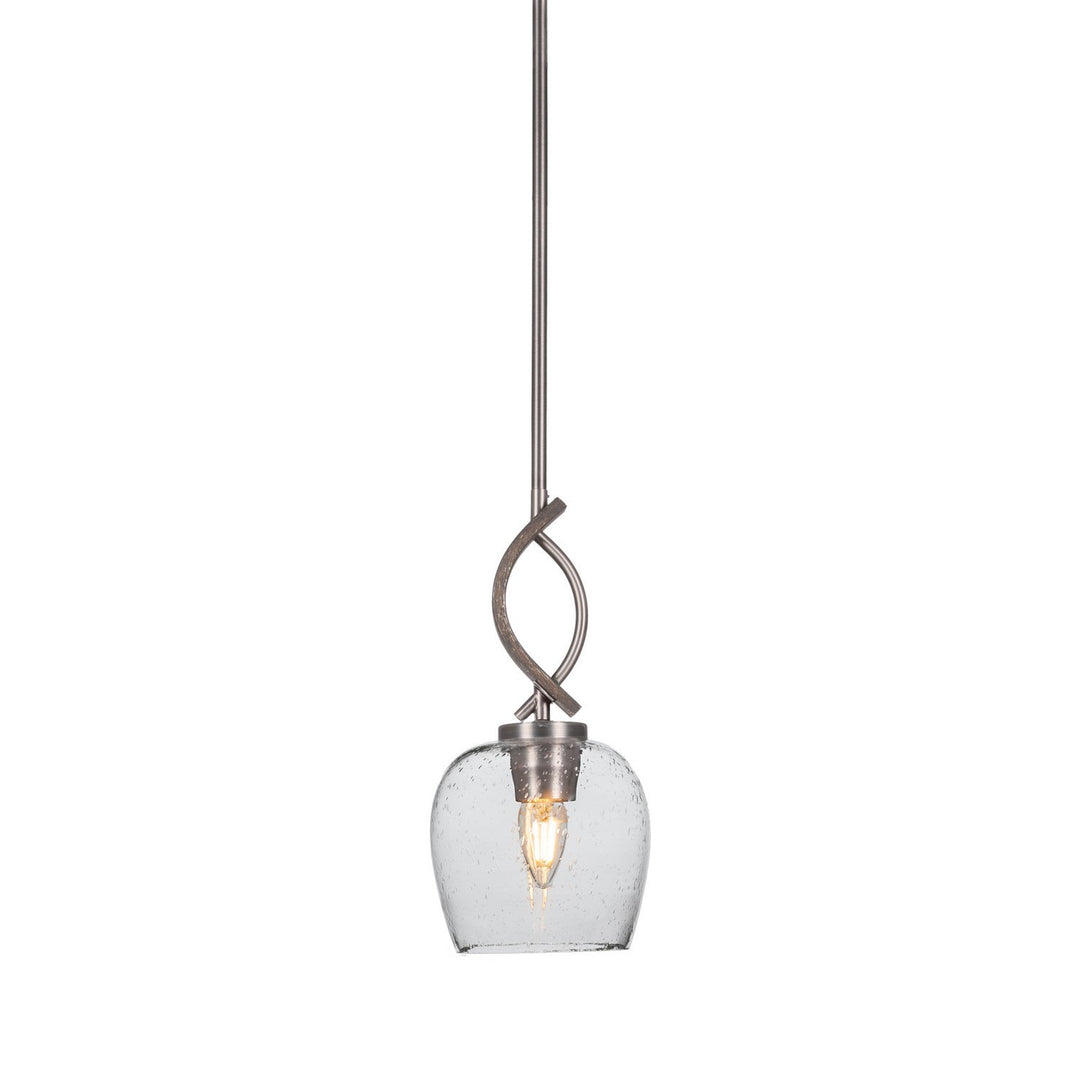 Toltec Monterey 2901-gpdw-4810 Pendant Light - Graphite & Painted Distressed Wood-look