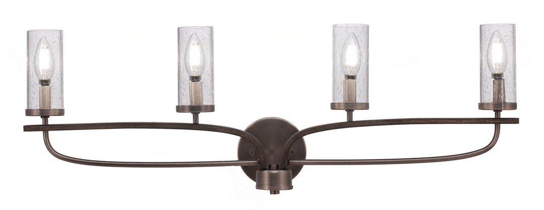 Toltec Monterey 2914-gpdw-800 Bath Vanity Light 33 in. wide - Graphite & Painted Distressed Wood-look
