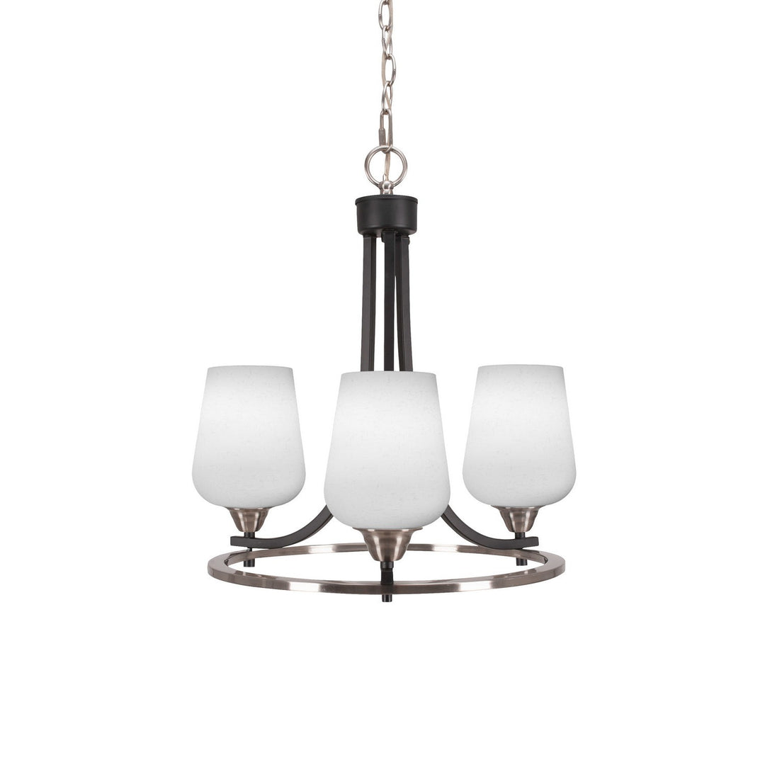 Toltec Paramount 3403-mbbn-211 Chandelier Light - Matte Black & Brushed Nickel