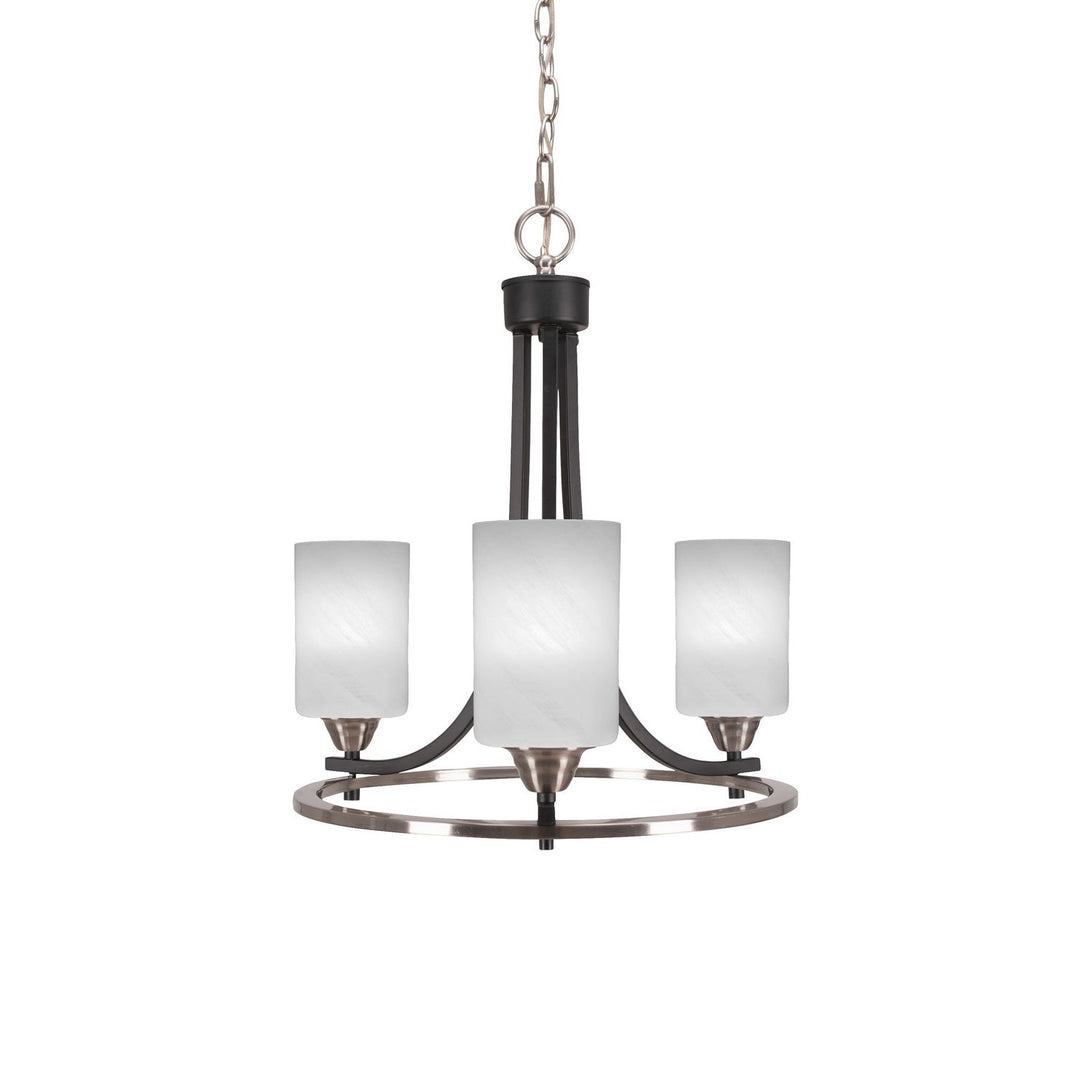 Toltec Paramount 3403-mbbn-3001 Chandelier Light - Matte Black & Brushed Nickel