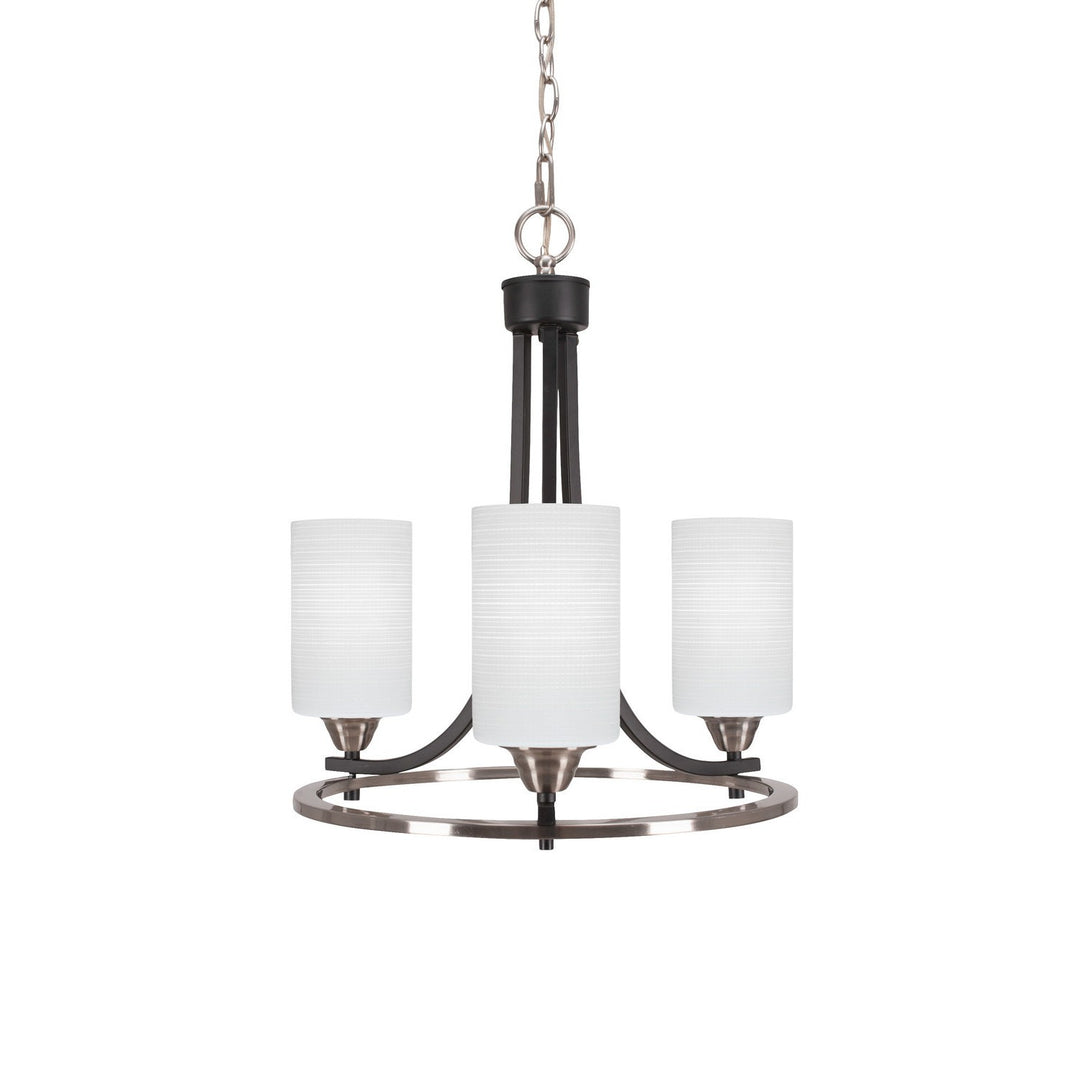 Toltec Paramount 3403-mbbn-4061 Chandelier Light - Matte Black & Brushed Nickel