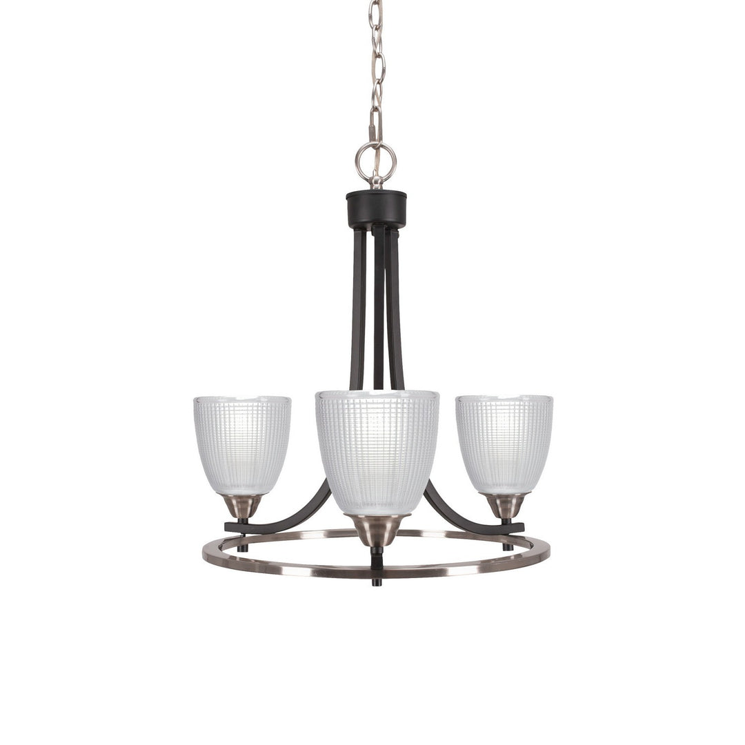 Toltec Paramount 3403-mbbn-500 Chandelier Light - Matte Black & Brushed Nickel