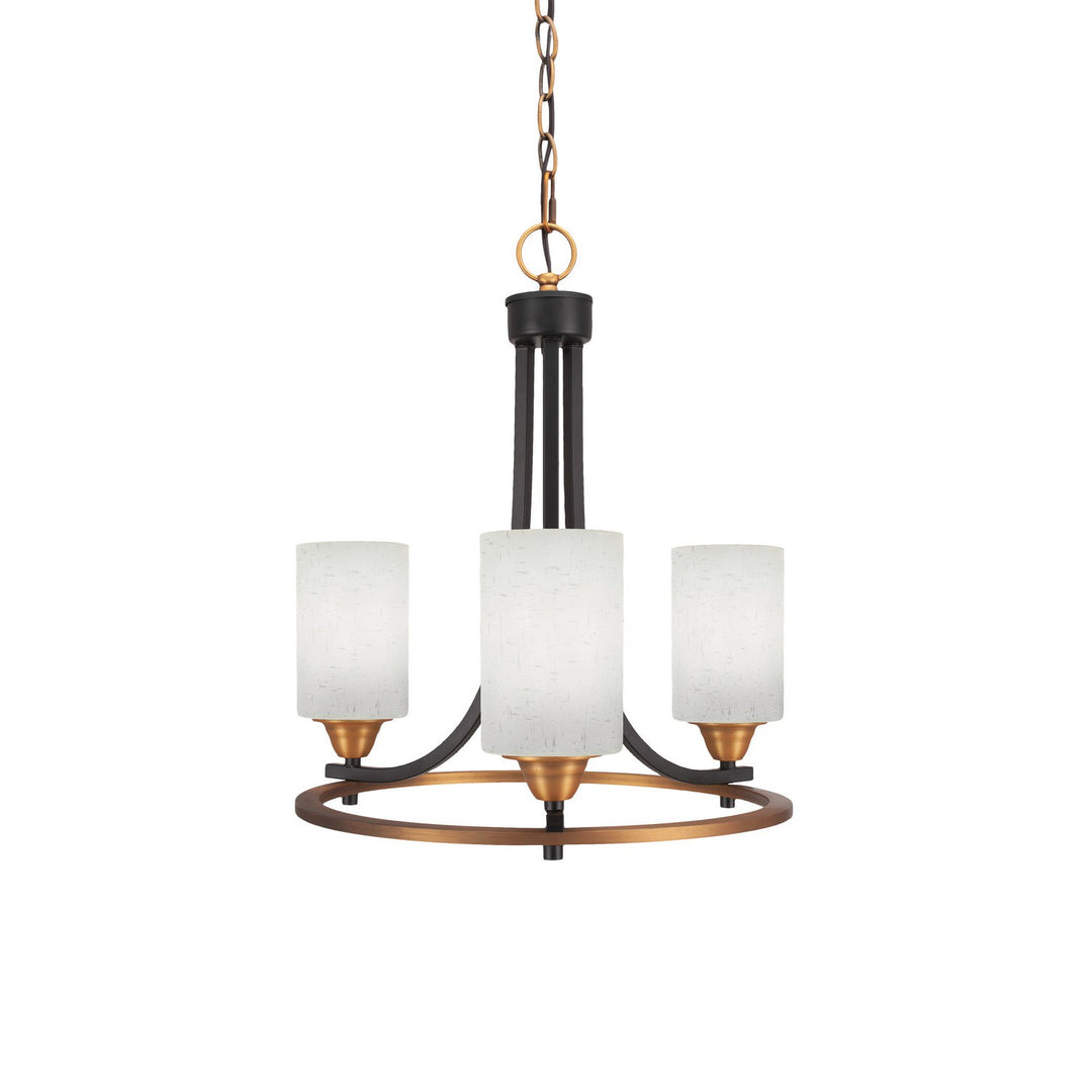 Toltec Paramount 3403-mbbr-310 Chandelier Light - Matte Black & Brass