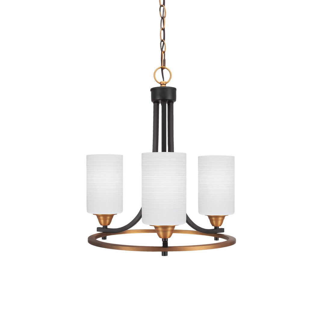 Toltec Paramount 3403-mbbr-4061 Chandelier Light - Matte Black & Brass