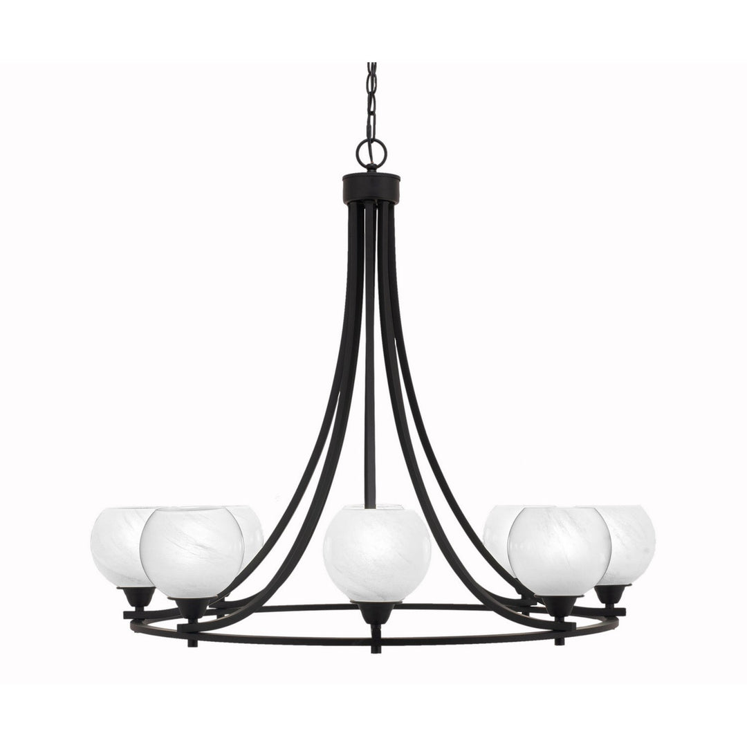 Toltec Paramount 3408-mb-4101 Chandelier Light - Matte Black