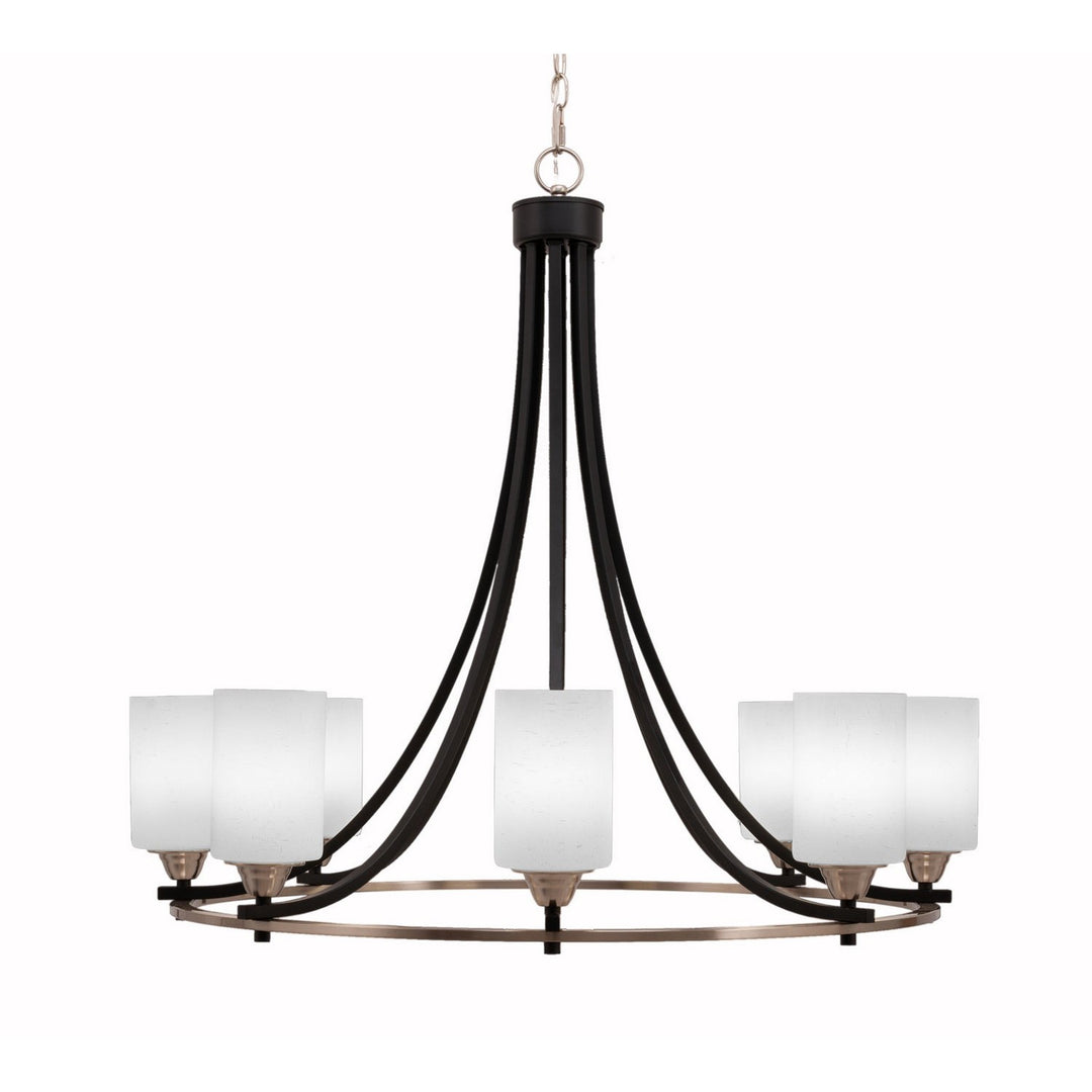 Toltec Paramount 3408-mbbn-310 Chandelier Light - Matte Black & Brushed Nickel