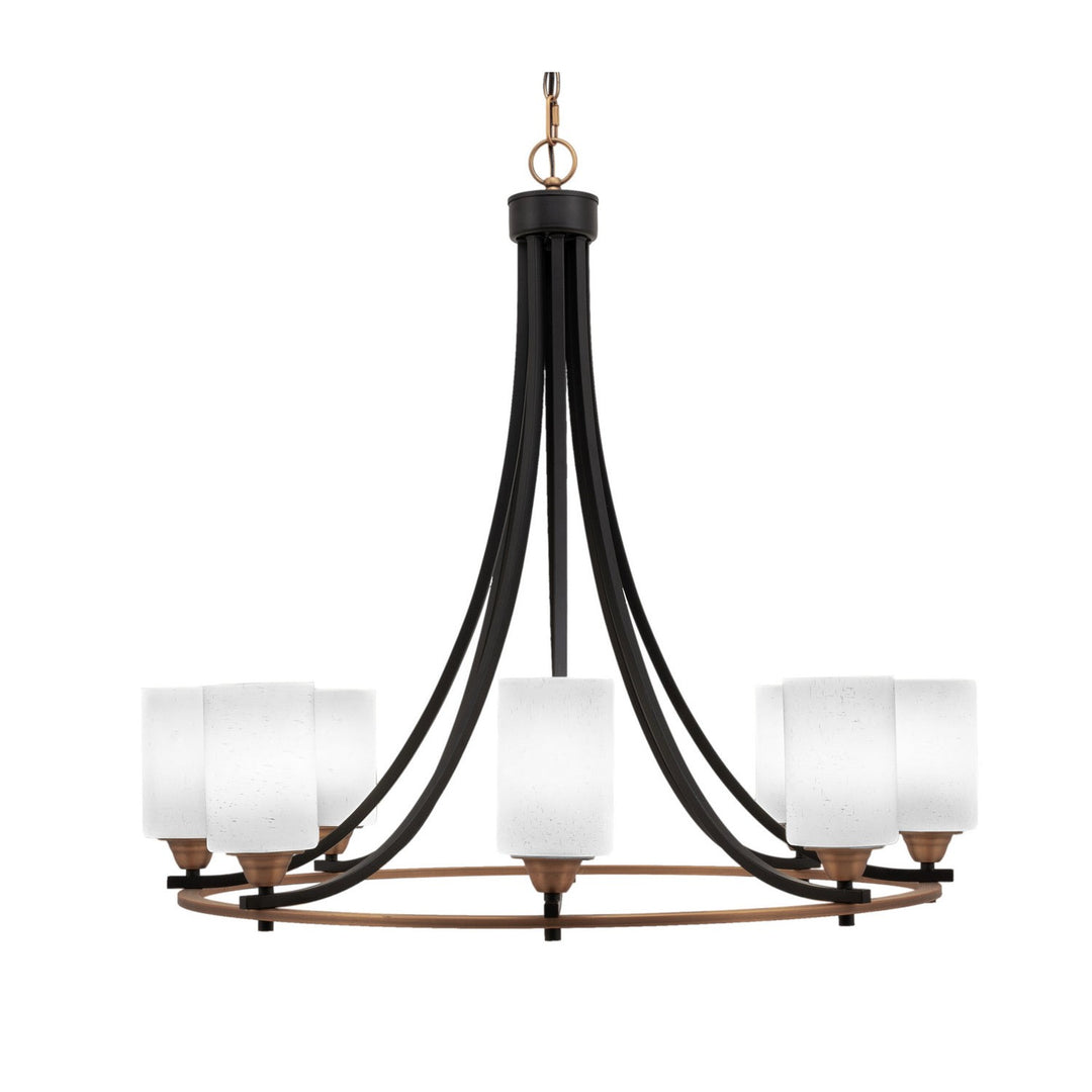 Toltec Paramount 3408-mbbr-310 Chandelier Light - Matte Black & Brass
