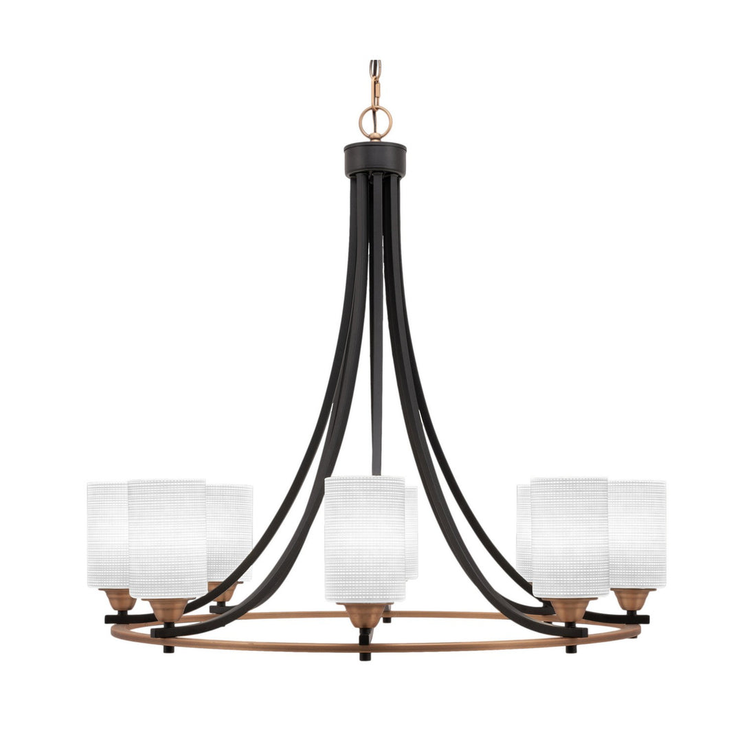 Toltec Paramount 3408-mbbr-4061 Chandelier Light - Matte Black & Brass