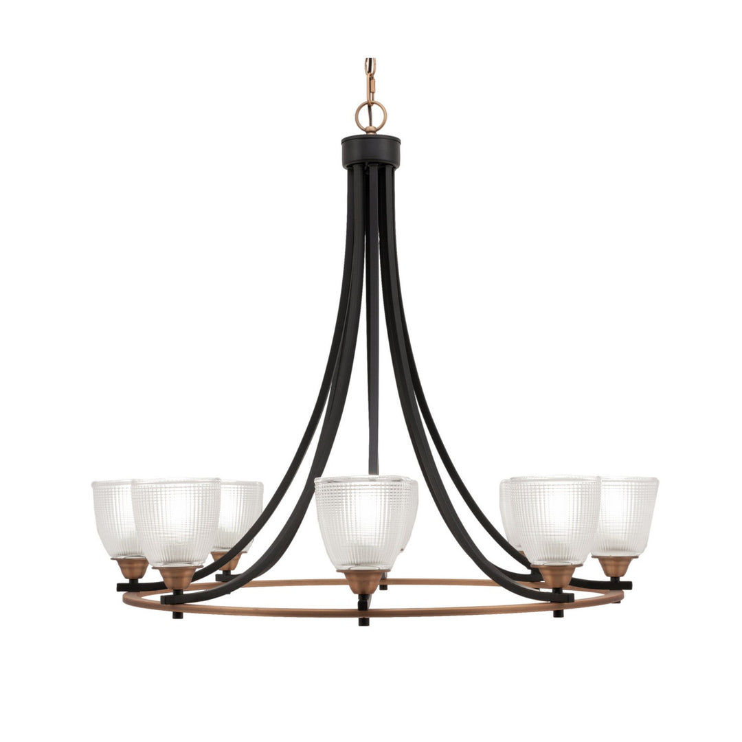 Toltec Paramount 3408-mbbr-500 Chandelier Light - Matte Black & Brass