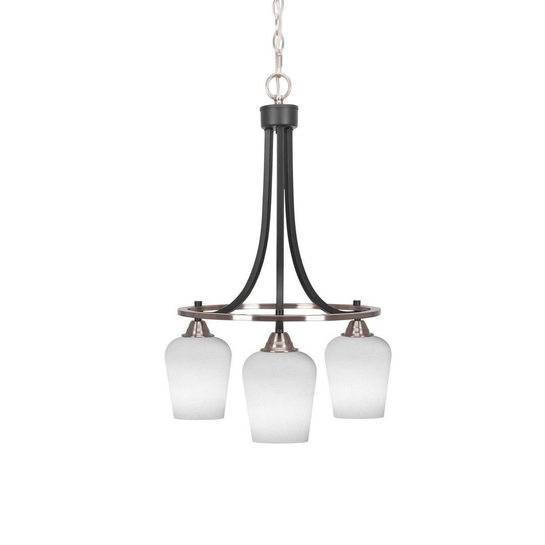Toltec Paramount 3413-mbbn-211 Chandelier Light - Matte Black & Brushed Nickel