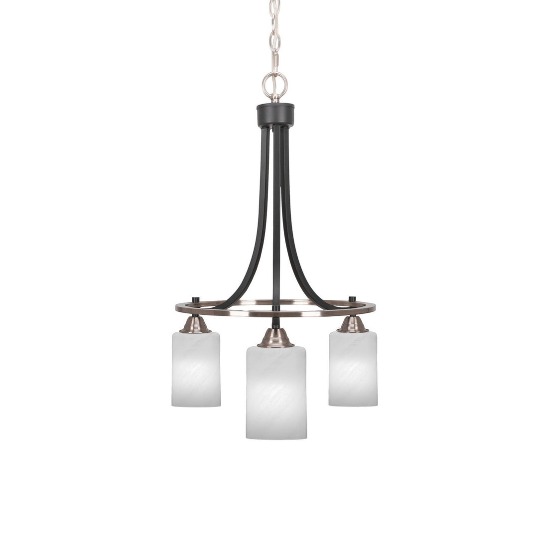 Toltec Paramount 3413-mbbn-3001 Chandelier Light - Matte Black & Brushed Nickel