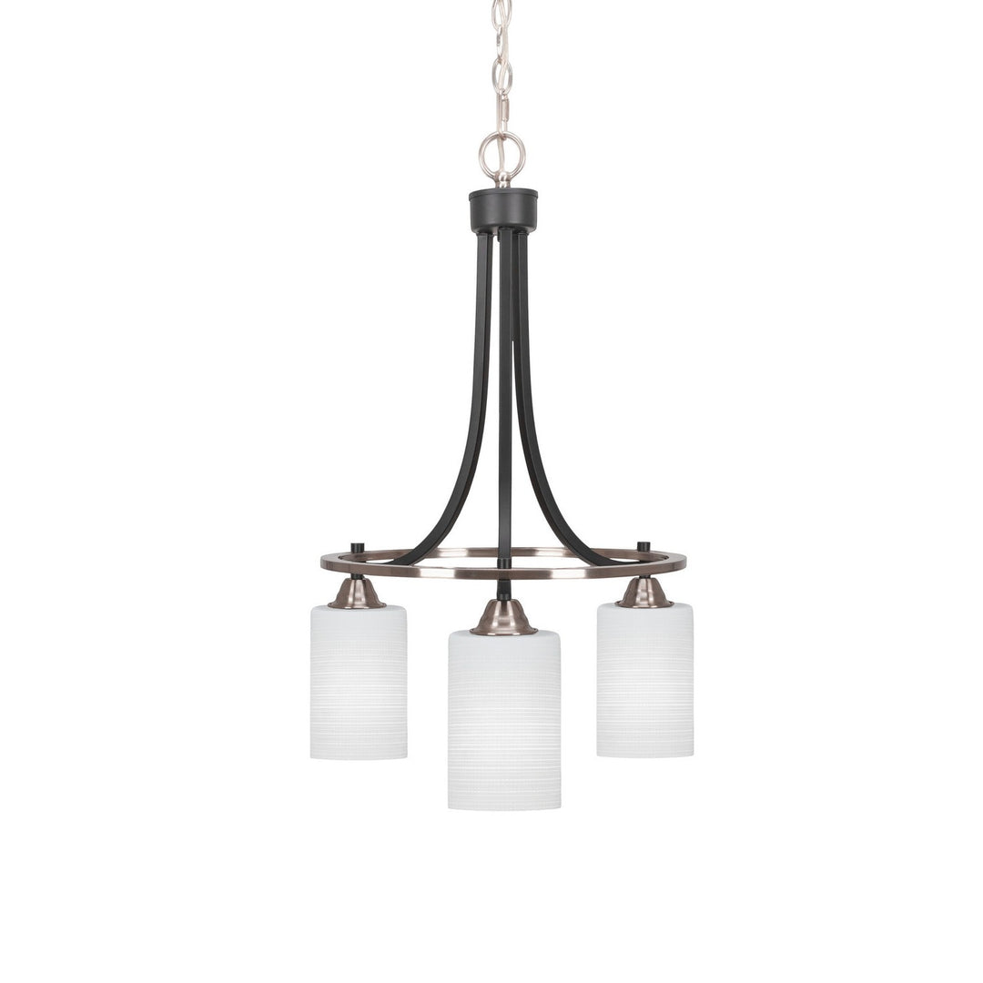 Toltec Paramount 3413-mbbn-4061 Chandelier Light - Matte Black & Brushed Nickel