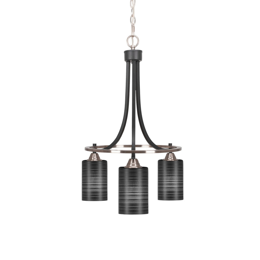 Toltec Paramount 3413-mbbn-4069 Chandelier Light - Matte Black & Brushed Nickel