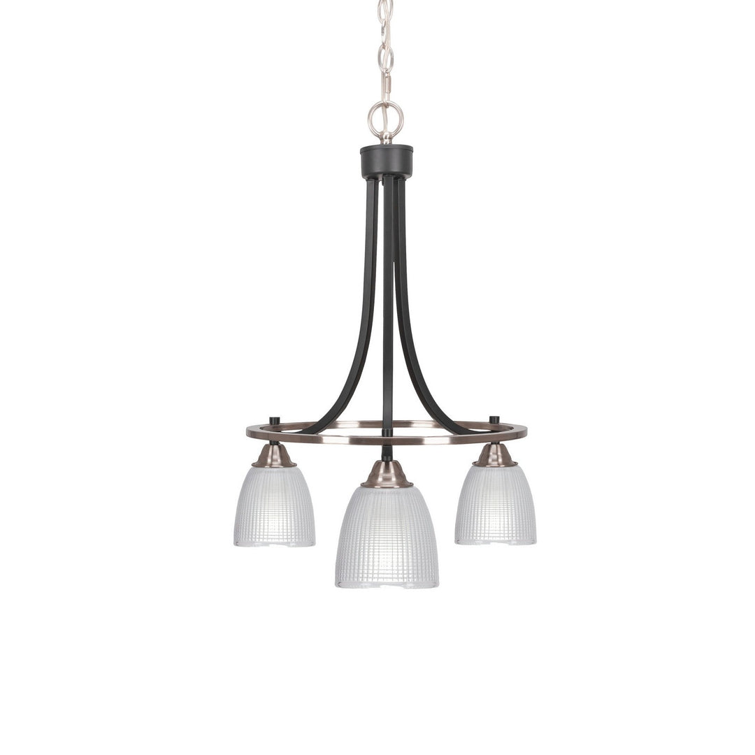Toltec Paramount 3413-mbbn-500 Chandelier Light - Matte Black & Brushed Nickel