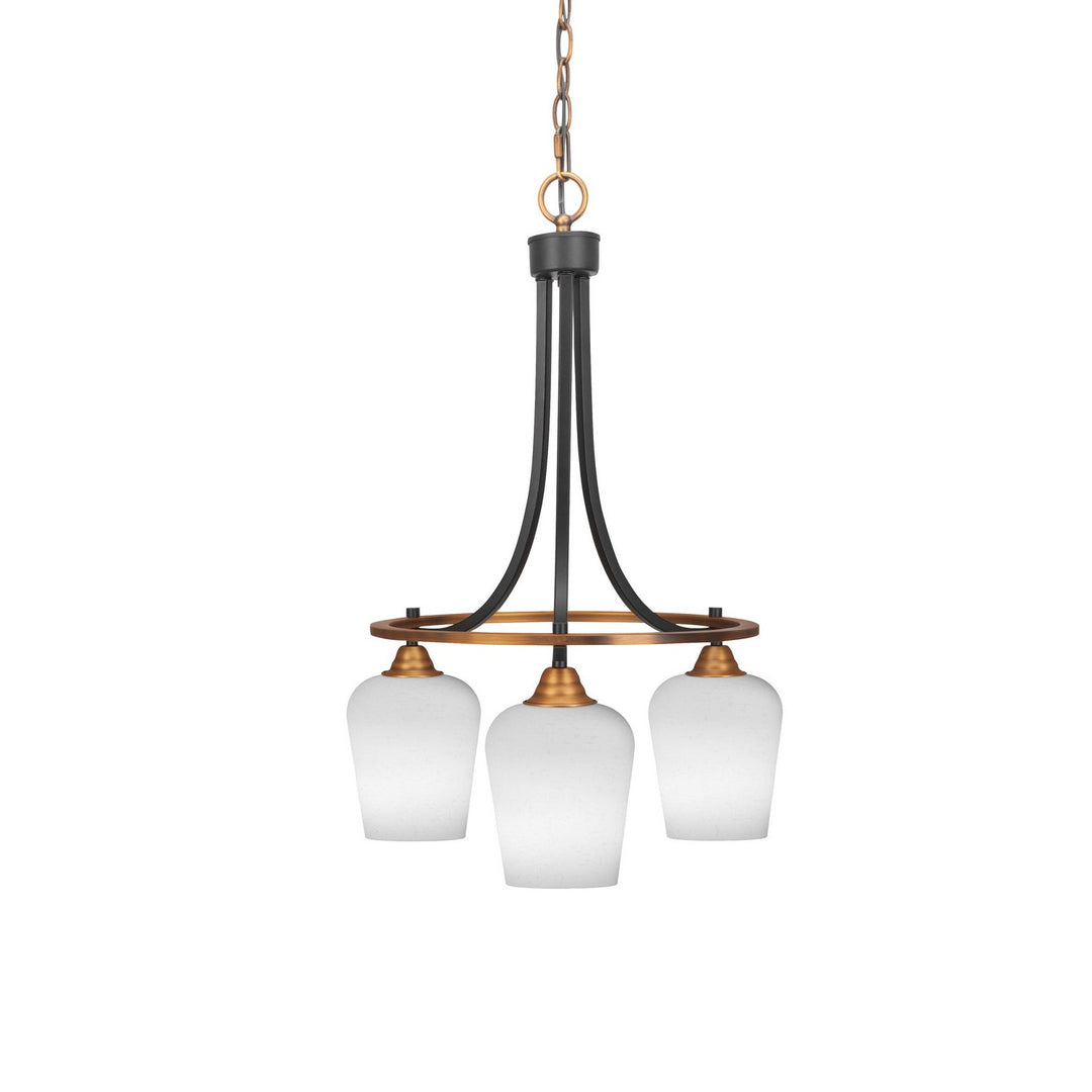 Toltec Paramount 3413-mbbr-211 Chandelier Light - Matte Black & Brass