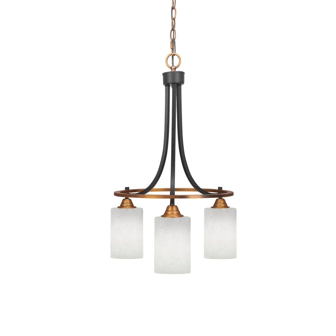 Toltec Paramount 3413-mbbr-310 Chandelier Light - Matte Black & Brass