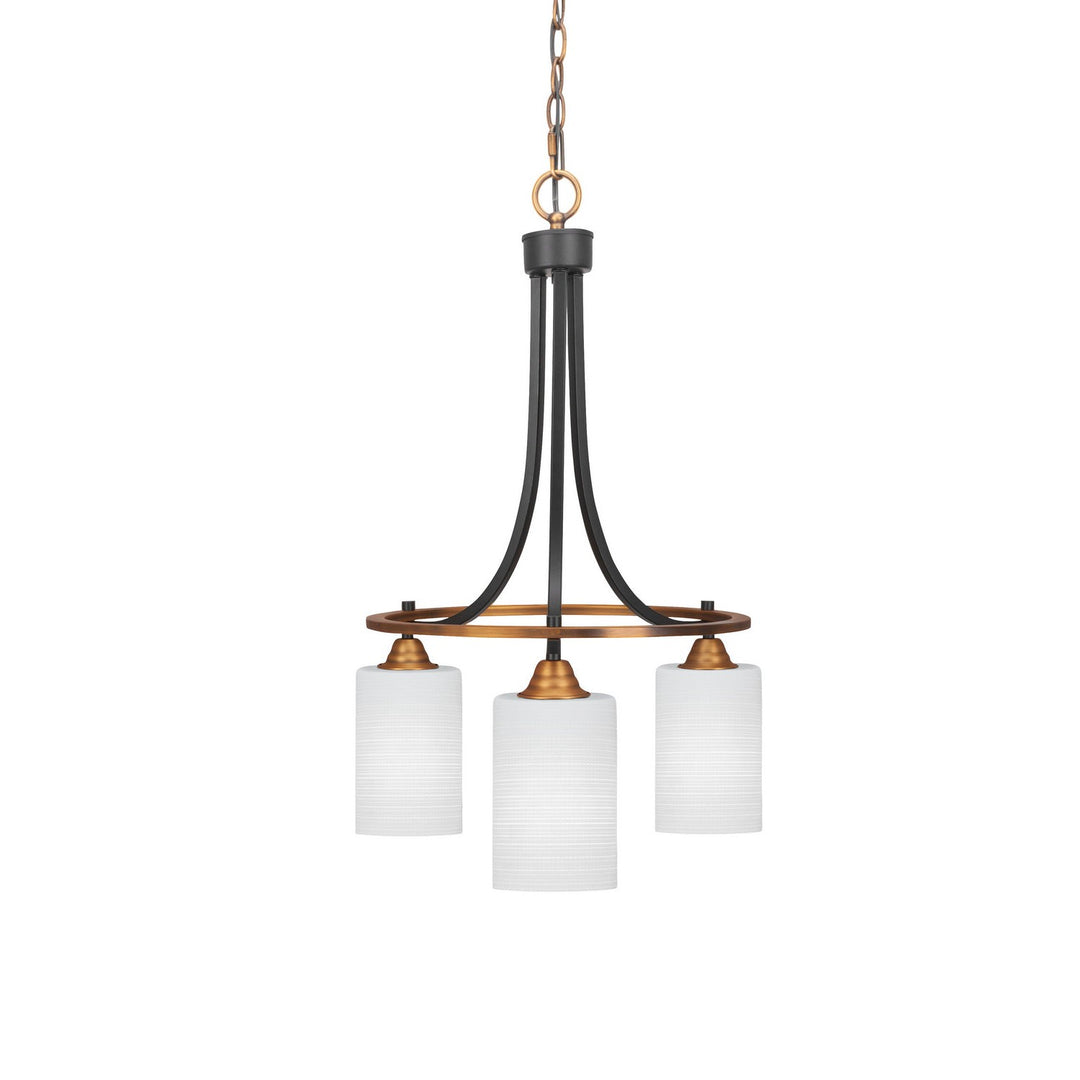 Toltec Paramount 3413-mbbr-4061 Chandelier Light - Matte Black & Brass