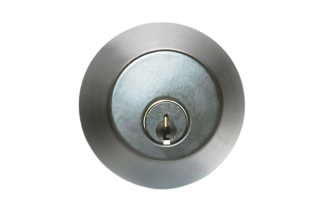 Homenhancements DH-313HDDB-SN Door Hardware Deadbolt Single Cylinder Decor Pewter, Nickel, Silver