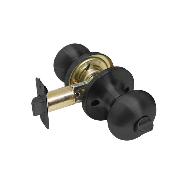 Homenhancements DH-6082ENT-MB Door Hardware Mushroom Entry Knob Home Decor Black