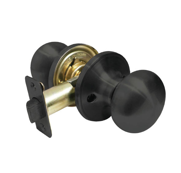 Homenhancements DH-6082PSG-MB Door Hardware Mushroom Passage Knob Home Decor Black