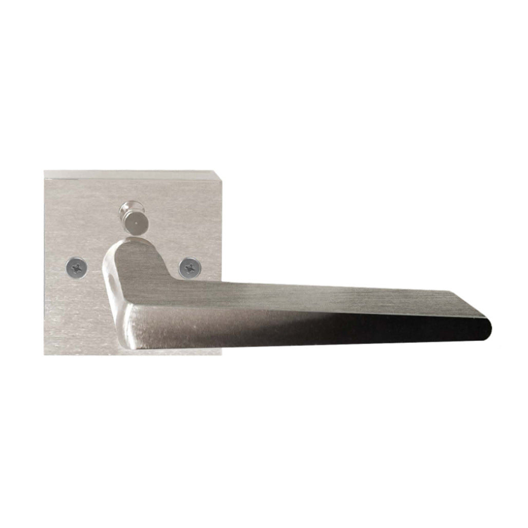 Homenhancements DH-6900PVC-NK Door Hardware Lever Privacy Home Decor Pewter, Nickel, Silver