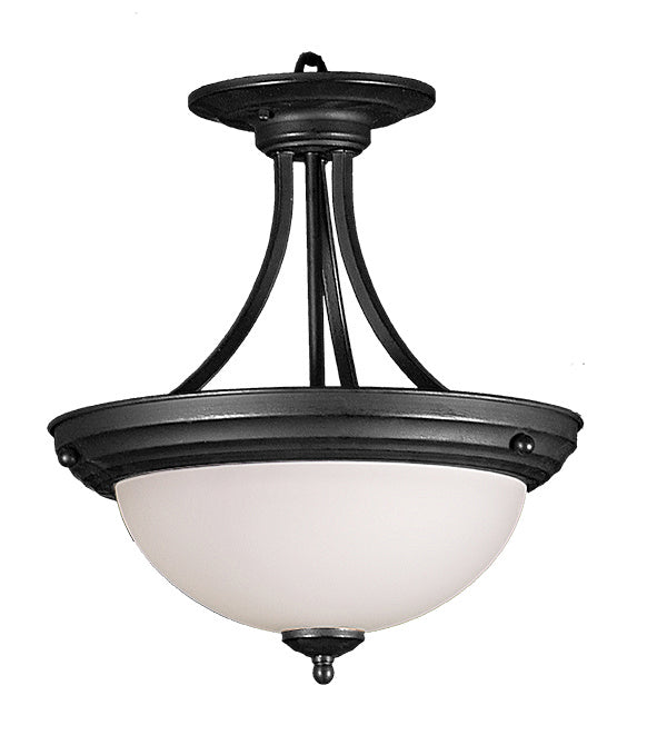 HOMEnhancements Entry HF-143WH-MB Ceiling Light - Matte Black