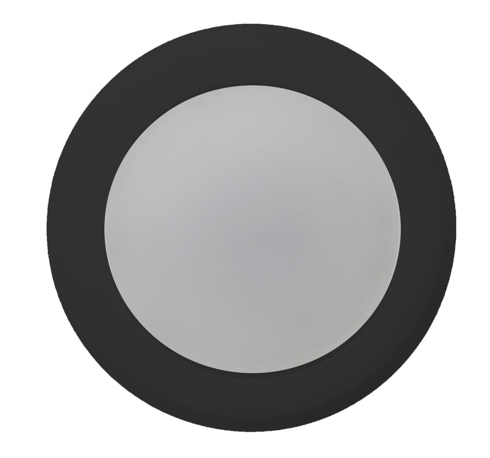 HOMEnhancements Disk Lights LED-DL712-MB(AC15W/3000K) Ceiling Light - Matte Black