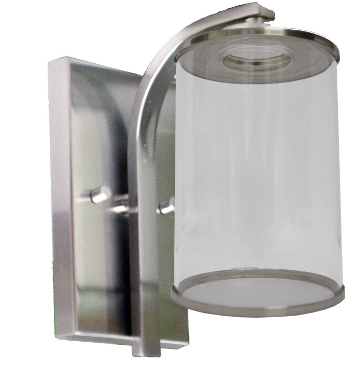 HOMEnhancements Lexington LX-VS1(CLR)-NK Wall Light - Brushed Nickel