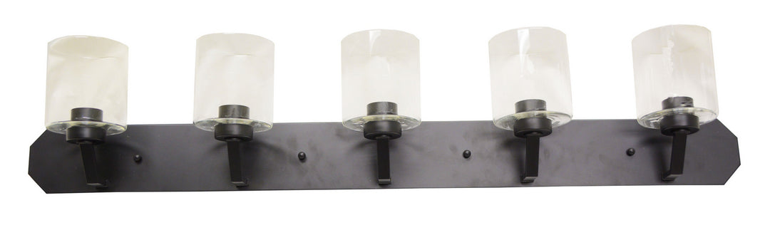 HOMEnhancements Paris PRS-VL5(CLR)-MB Bath Vanity Light - Matte Black