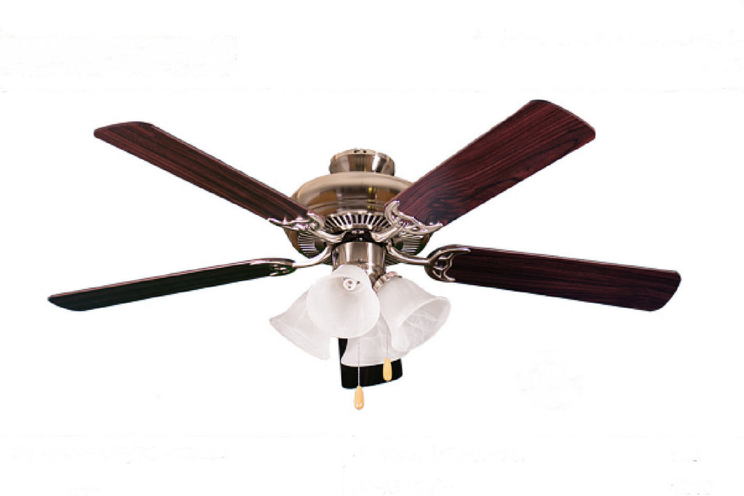 HOMEnhancements R552 R552 NK5MP/WL+4G412(LED) Ceiling Fan - Brushed Nickel