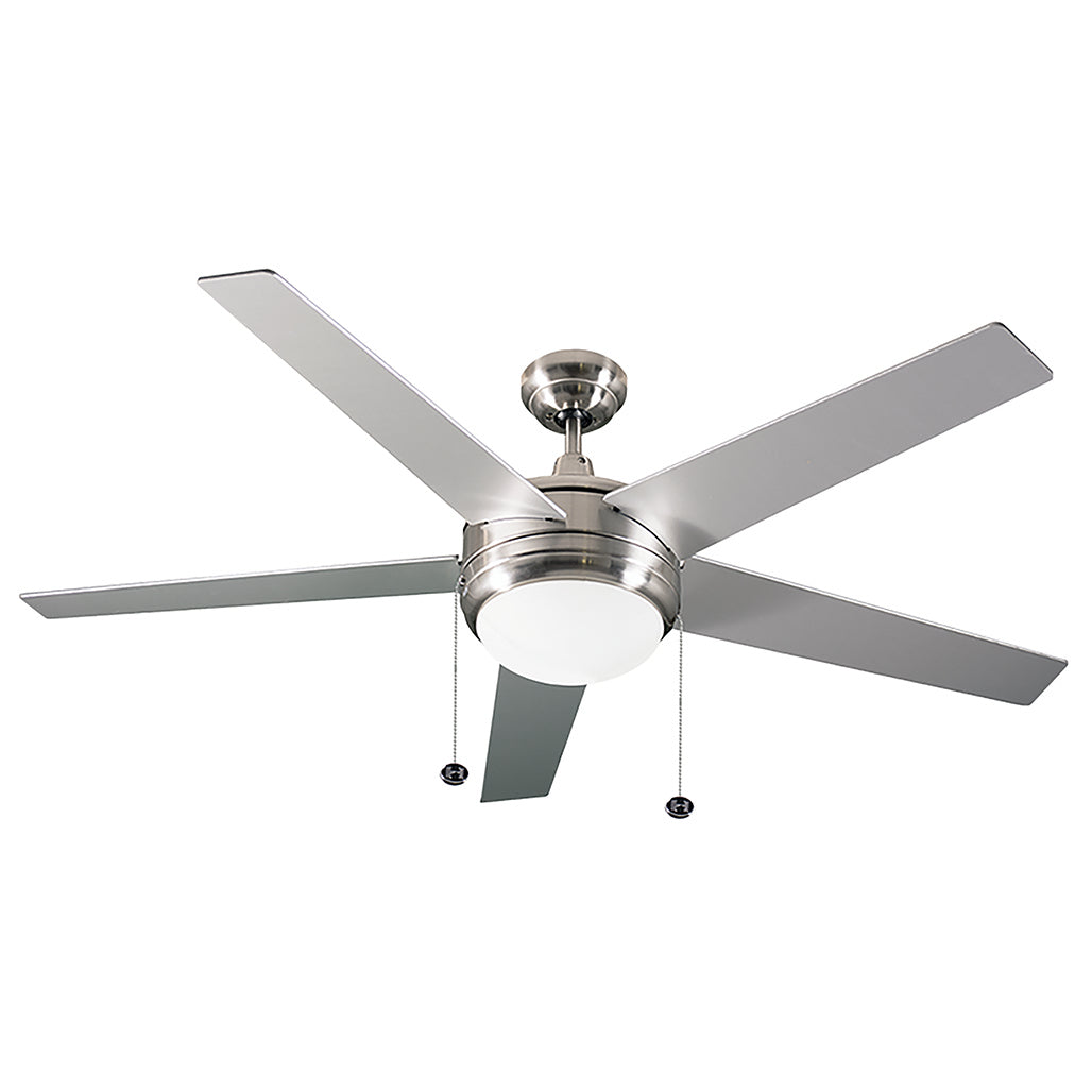 HOMEnhancements Ceiling Fans SUN505 ESNK5SV/WL(LED) Ceiling Fan - Brushed Nickel