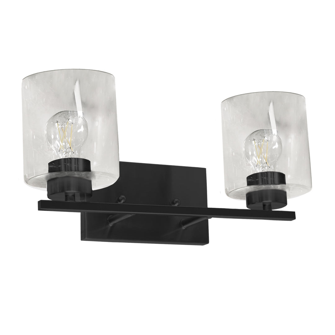 HOMEnhancements Vanity Lights VS394-2CL-MB Bath Vanity Light - Matte Black