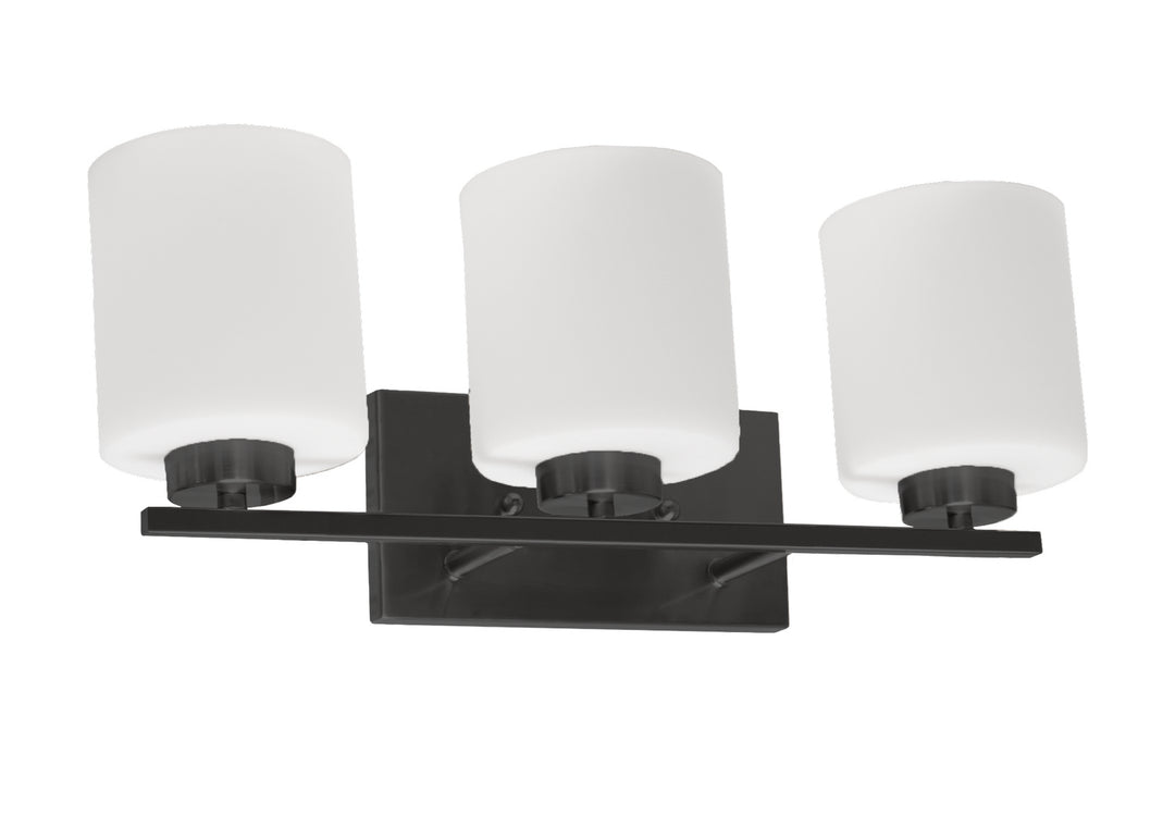 HOMEnhancements Vanity Lights VS394-3WH-MB Bath Vanity Light - Matte Black