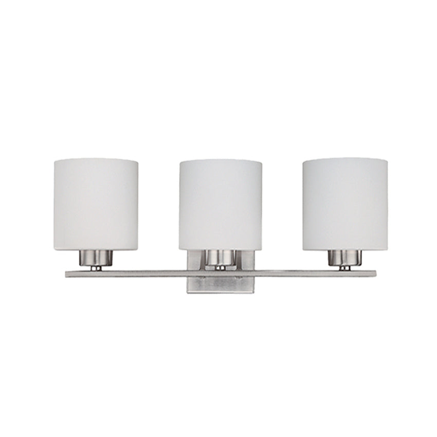 HOMEnhancements Vanity Lights VS394-3WH-NK Bath Vanity Light 24 in. wide - Brushed Nickel