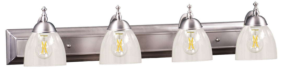 HOMEnhancements Dallas VS-54(CLR725)-NK Bath Vanity Light - Brushed Nickel