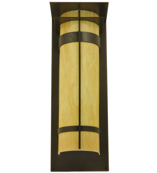 Meyda Tiffany Lighting 127906 Durrant Led Wall Sconce Outdoor Bronze / Dark