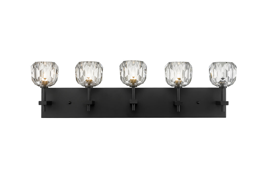 Bethel International YS12W30B Bath Vanity Light 5 in. wide - Black