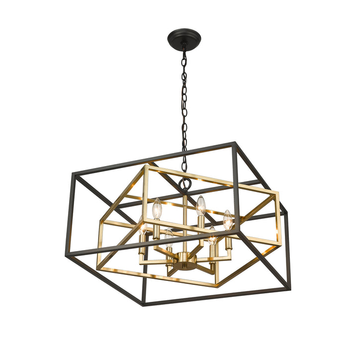 Bethel International YS218C22BG Chandelier Light - Black & Gold