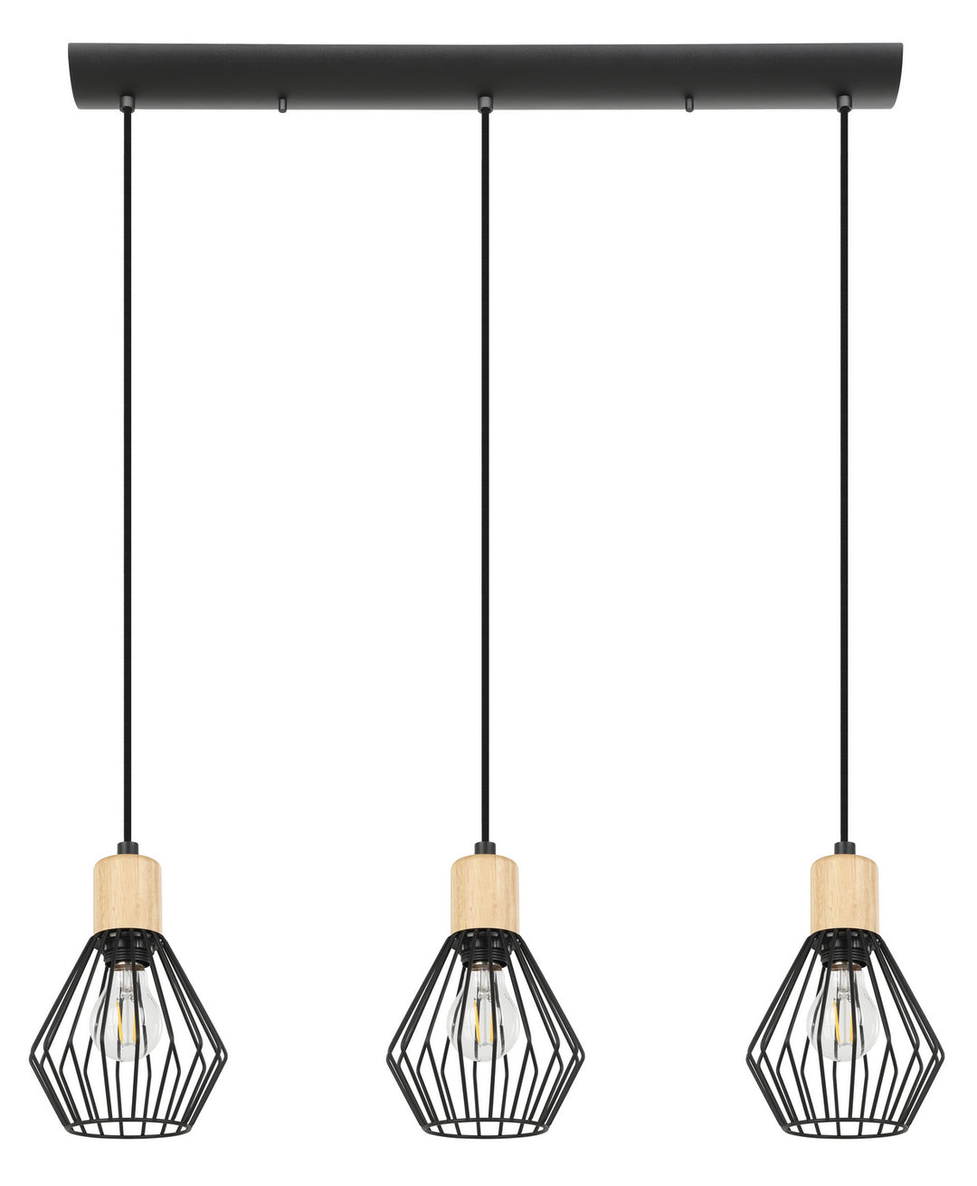 Eglo Palmorla 43378A Pendant Light - Structured Black