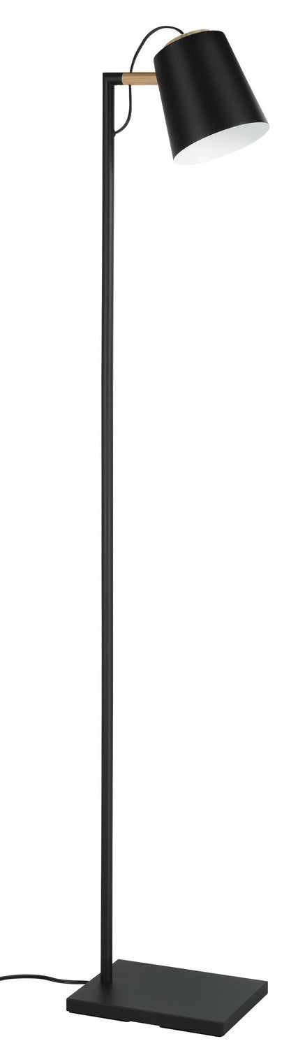 Eglo Lighting 43614A  Lacey Lamp Structured Black, Natural Wood